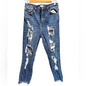 Cello distressed Jeans high waisted and raw hemmed